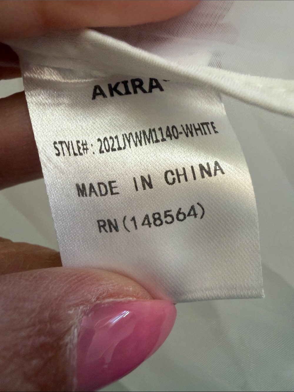 AKIRA Sheer White Organza Corset-Front Peplum Blouse - Picture 8 of 9